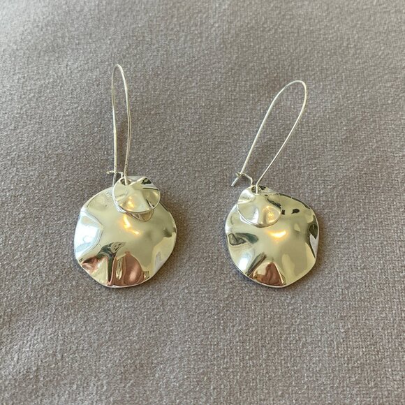 Jewelry - 3 for 30 Shiny Silver Dangle Earrings Vintage, Non Tarnishing